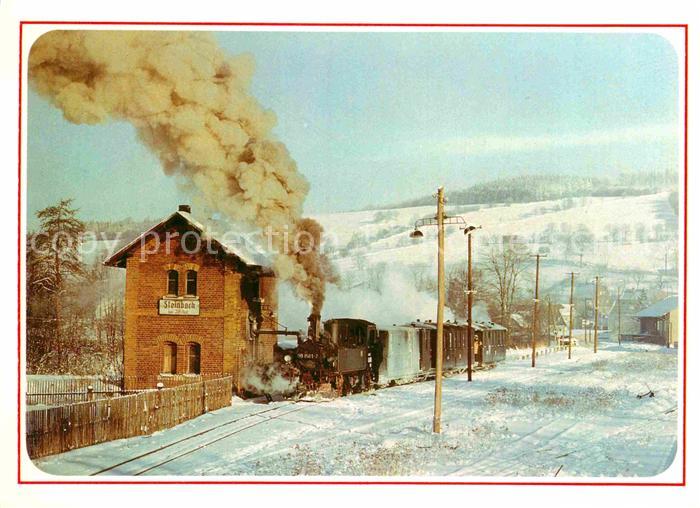 Lokomotive Lok 991561-2 Bahnhof Steinbach