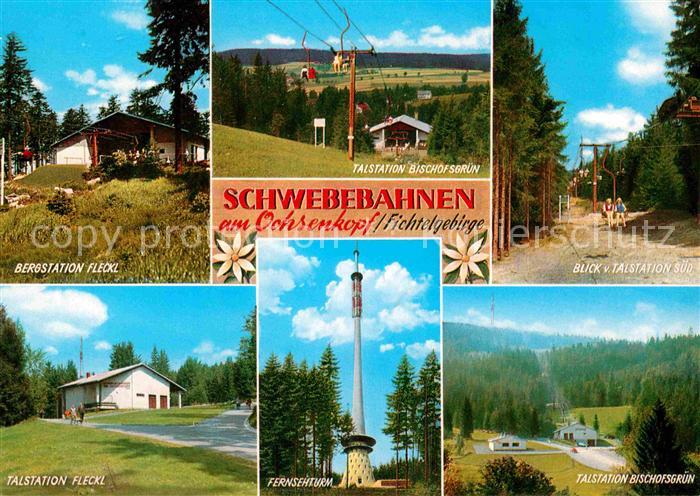 Sessellift Ochsenkopf Fichtelgebirge Fernsehturm Talstation Fleckl