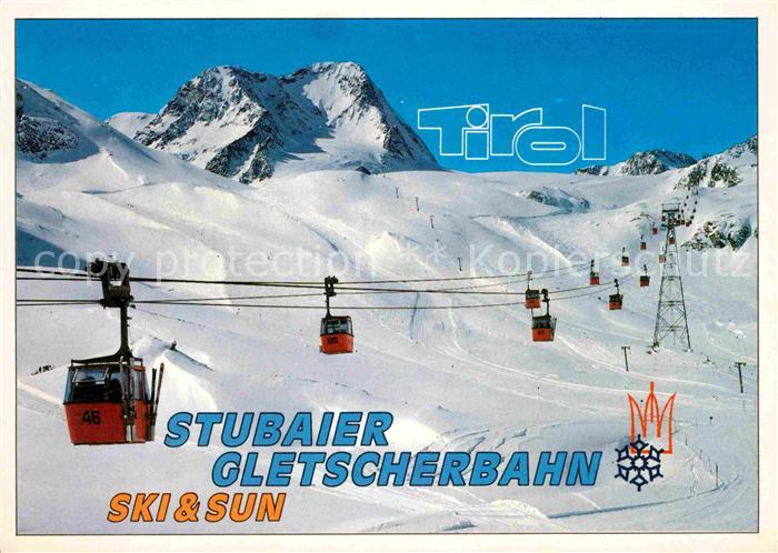 Seilbahn Stubaier Gletscherbahn Schaufelspitze