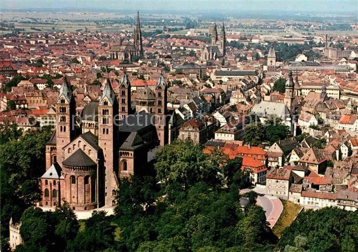 Speyer Rhein Kaiserdom Fliegeraufnahme