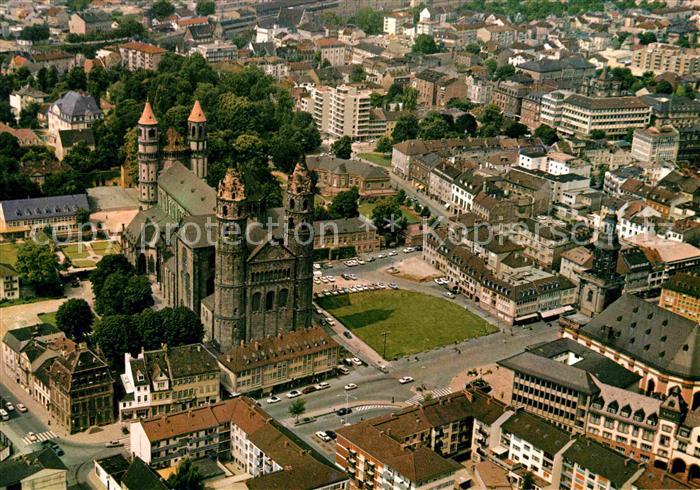 Worms Rhein Fliegeraufnahme