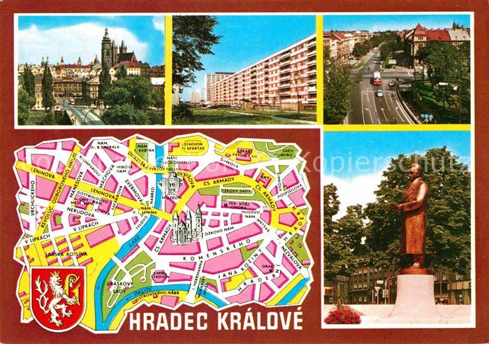 Kralovehradecko Hradec Kralove Nova vystavba Dukelska trida Socha Kl. Gottwalda