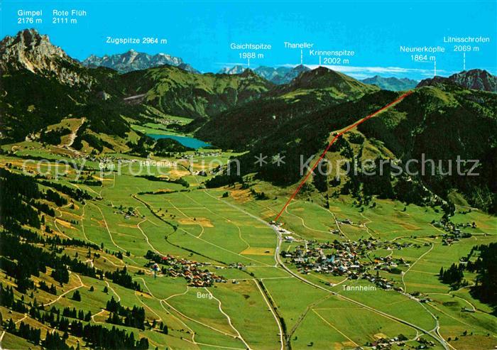 Tannheim Tirol Rote Flueh Gimpel Gaichtspitze