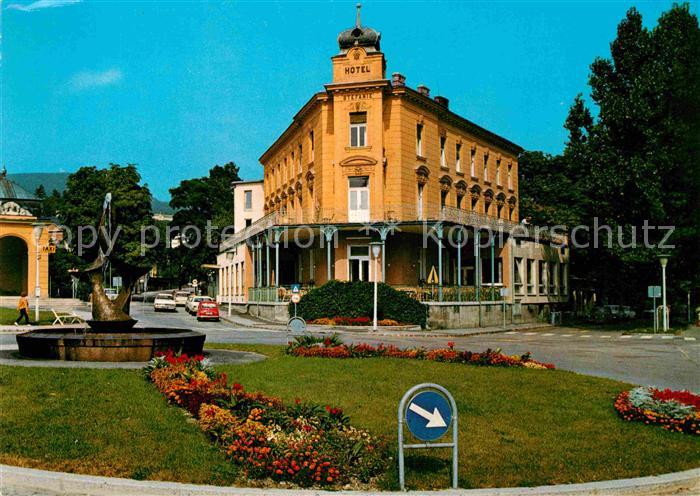 Bad Voeslau Badplatz Freiheitsbrunnen Hotel Stefani