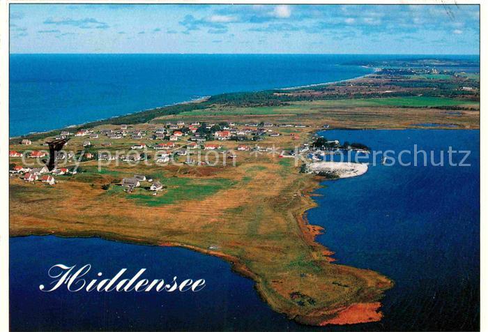 Insel Hiddensee Neuendorf Fliegeraufnahme