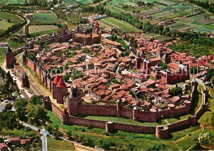 Carcassonne Fliegeraufnahme Vu du Ciel par Alain Perceval