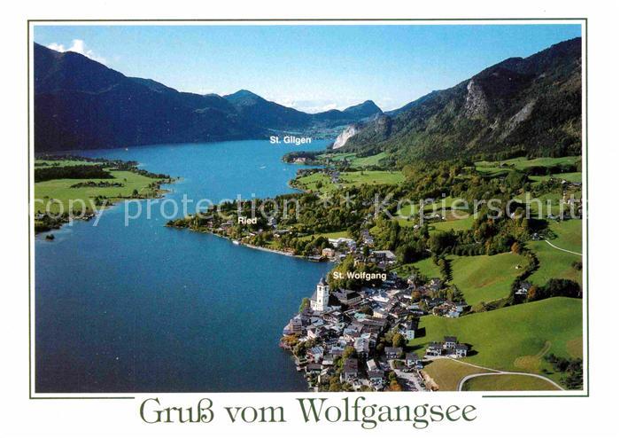 St Wolfgang Wolfgangsee Ried St. Gilgen Fliegeraufnahme