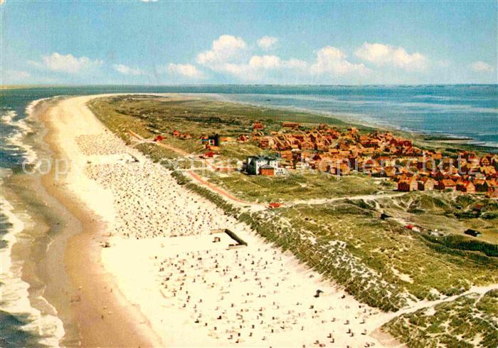 Juist Nordseebad Fliegeraufnahme Strand