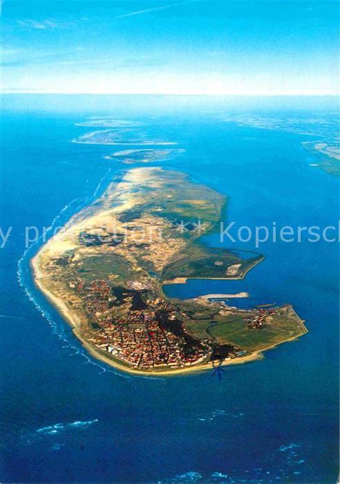 Norderney Nordseebad Fliegeraufnahme Insel Baltrum Langeoog Spiekeroog