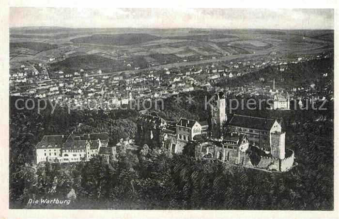 Wartburg Eisenach Fliegeraufnahme