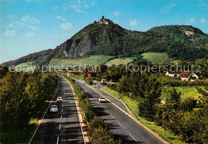 Koenigswinter Drachenfels von der Autobahn