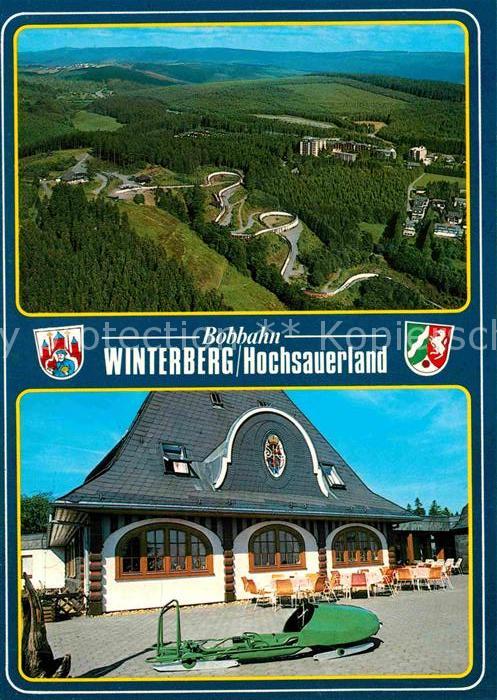 Winterberg Hochsauerland Fliegeraufnahme Bobbahn
