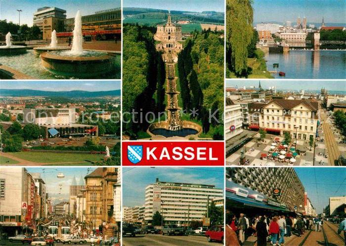 KAssEL  CITY Staatstheater Koenigsstrasse Herkules und Kaskaden Hansahaus Fuldaw