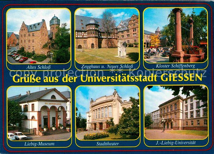 Giessen Lahn Schloss Zeughaus Kloster-Schiffenberg J. Liebig-Universitaet Stadtt