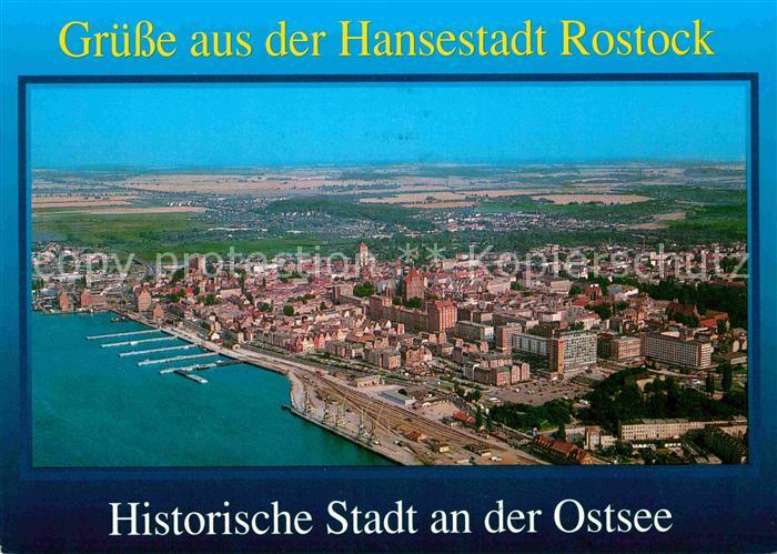 ROSTOCK  CITY Fliegeraufnahme Hafen