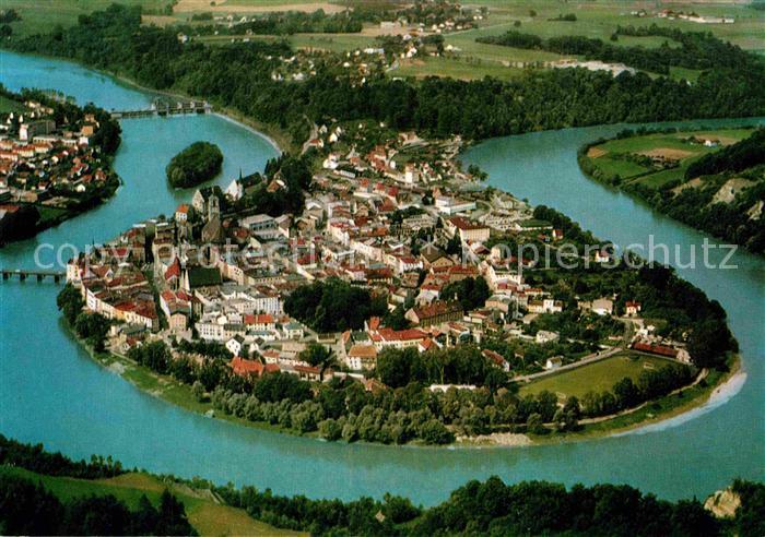 Wasserburg Inn Fliegeraufnahme Innschleife