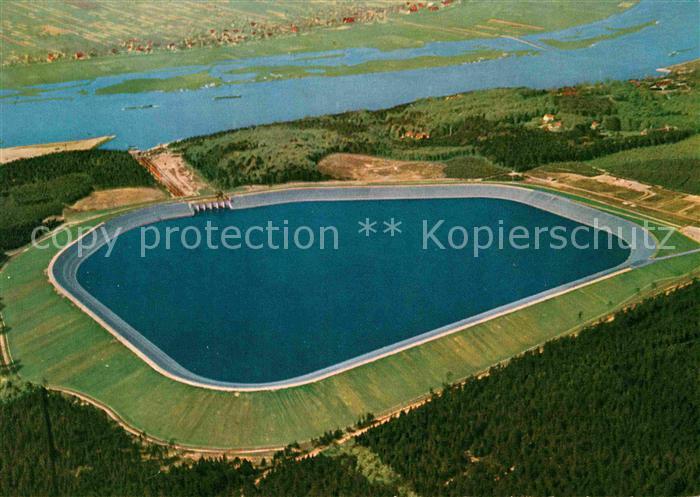 Geesthacht Elbe Fliegeraufnahme Pumpspeicherwerk Forsthaus-Gruener-Jaeger