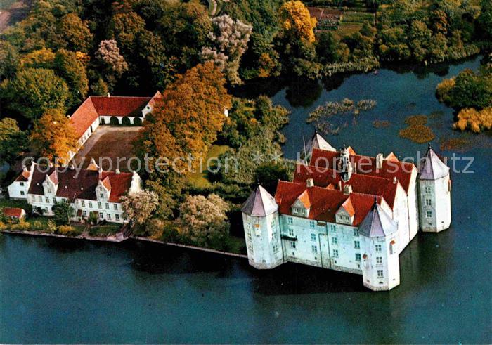 Gluecksburg Ostseebad Fliegeraufnahme Wasserschloss