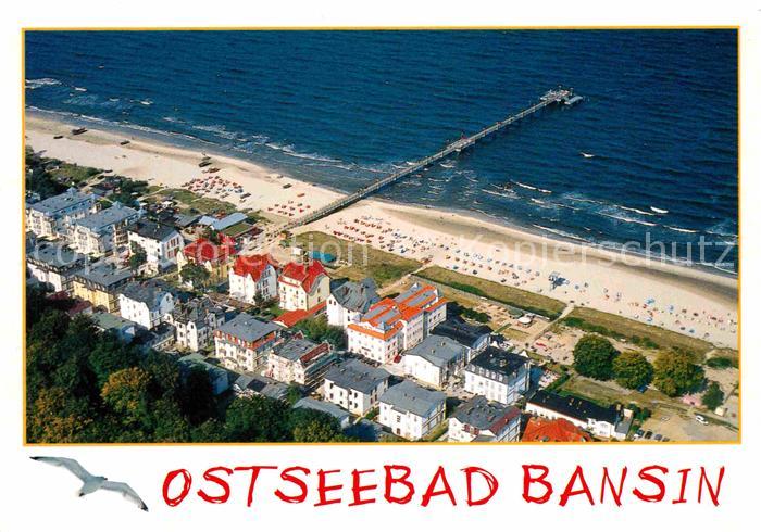 Bansin Ostseebad Fliegeraufnahme mit Strand