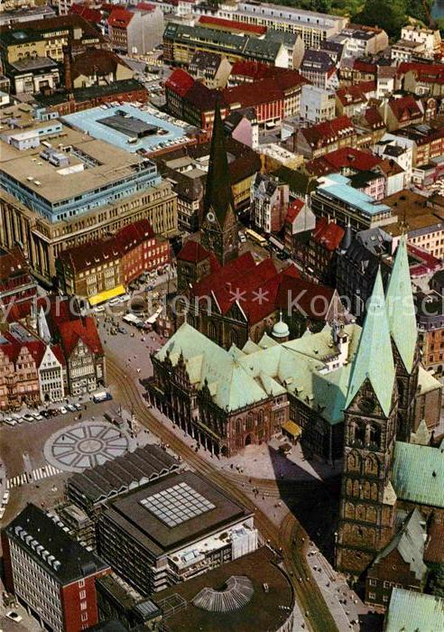 BREMEN  CITY Fliegeraufnahme Marktplatz