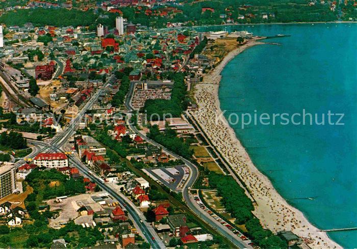 ECKERNFoeRDE Ostseebad Fliegeraufnahme mit Strand