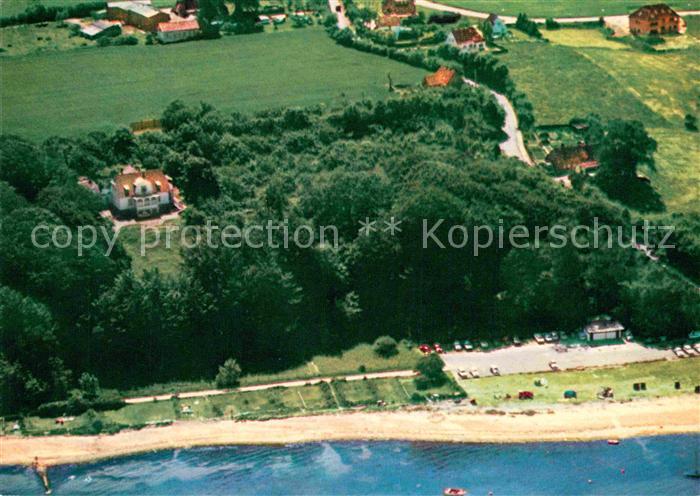 Westerholz Langballig Fliegeraufnahme mit Strand