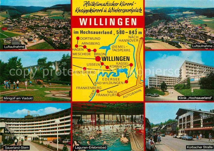 Willingen Sauerland Klinik Hochsauerland Kurpark  Minigolf Lagunen-Bad