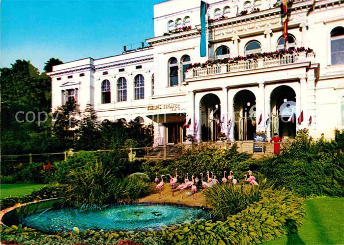 Frankfurt Main Flamingos am Gesellschaftshaus am Zoo