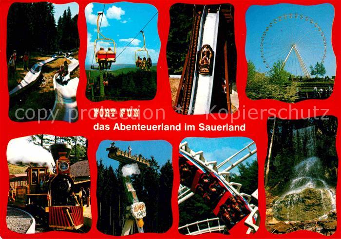 Bestwig Fort Fun Abenteuerland Wasserfall Riesenrad Sommerrodelbahn Achterbahn