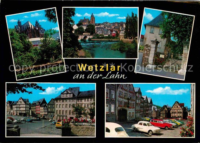 WETZLAR Lahn Hessen Dom Lahnbruecke Lotte-Haus Museum Kornmarkt