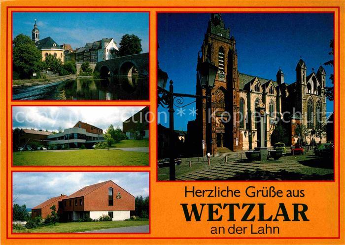 WETZLAR Lahn Hessen Hospitalkirche Dom Jugendherberge Lahnbruecke
