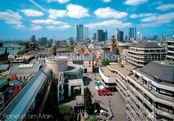 Frankfurt Main Skyline Kunsthalle Schirn Roemer Paulskirche