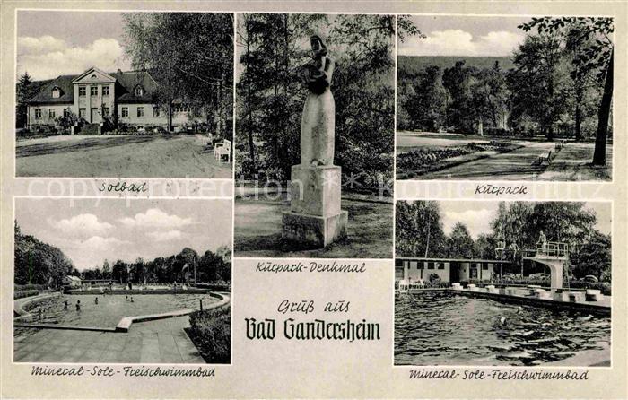 Bad Gandersheim Solbad Kurpark Denkmal