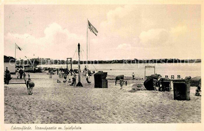 ECKERNFoeRDE Ostseebad Strandpartie Spielplatz