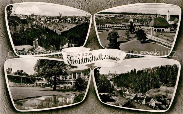 FREUDENSTADT BW Kurhaus Marktplatz Teilansicht