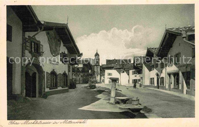 Mittenwald Bayern Obere Marktstrasse