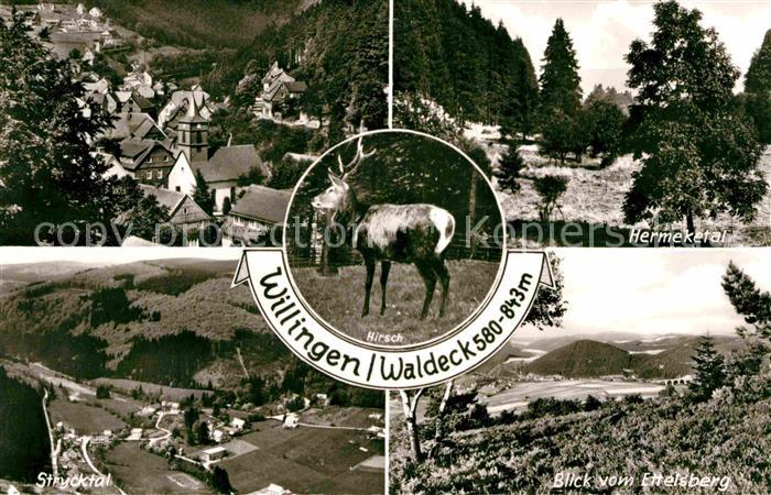 Willingen Sauerland Hermektal Blick vom Ettersberg Panorama