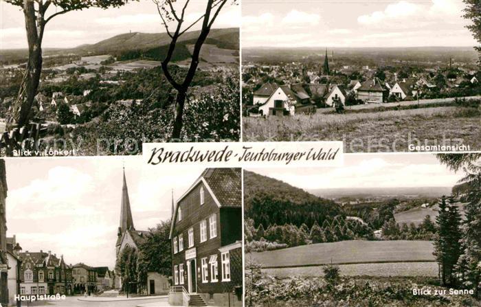 Brackwede Westfalen Blick vom Lonkert Hauptstrasse Gesamtansicht Senne