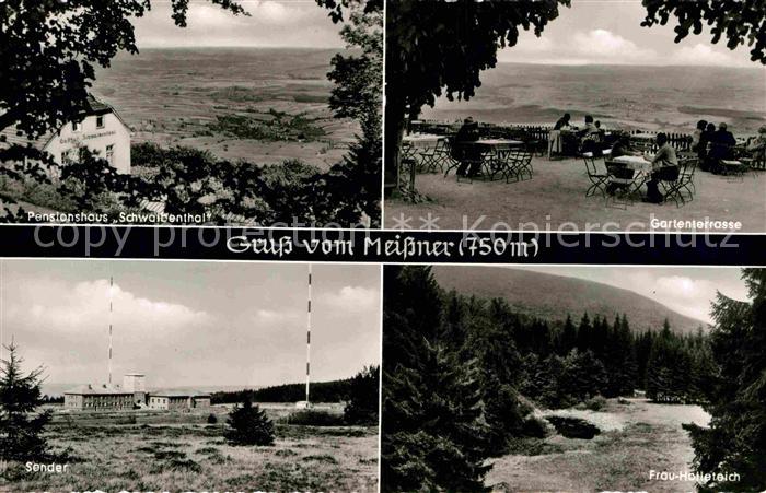 Meissner Gasthaus Schwalbental Sender Frau Holle Teich Gartenterrasse