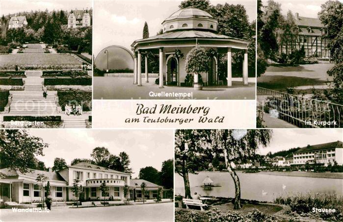 Bad Meinberg Quellentempel Burggarten Wandelhalle Stausee