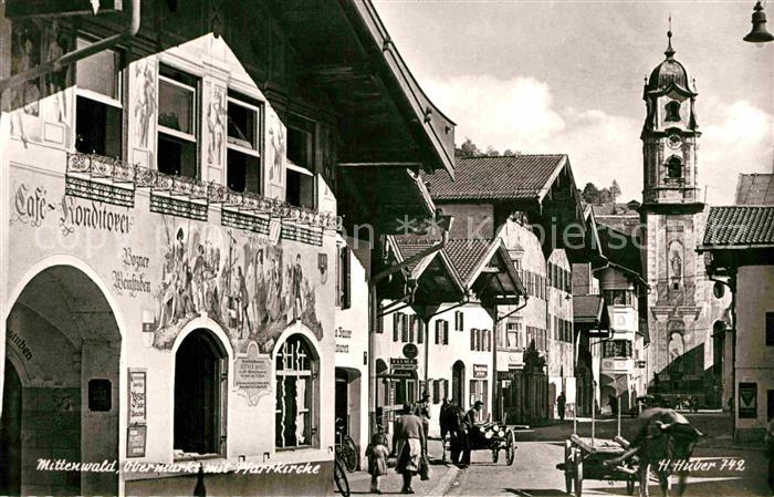 Mittenwald Bayern Obermarkt Pfarrkirche