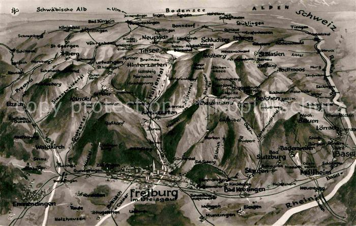 Freiburg Breisgau Landkarte
