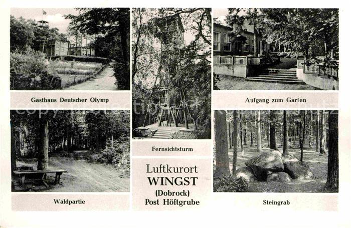 Wingst Gasthaus Deutscher Olymp Waldpartie Steingrab Fernsichtturm