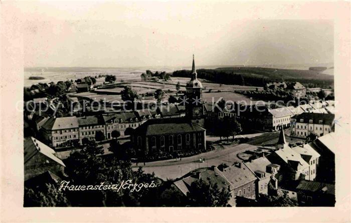 Frauenstein Sachsen Panorama mit Kirche
