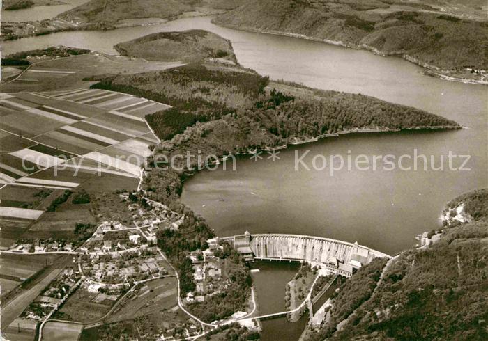 Edertal Fliegeraufnahme Sperrmauer