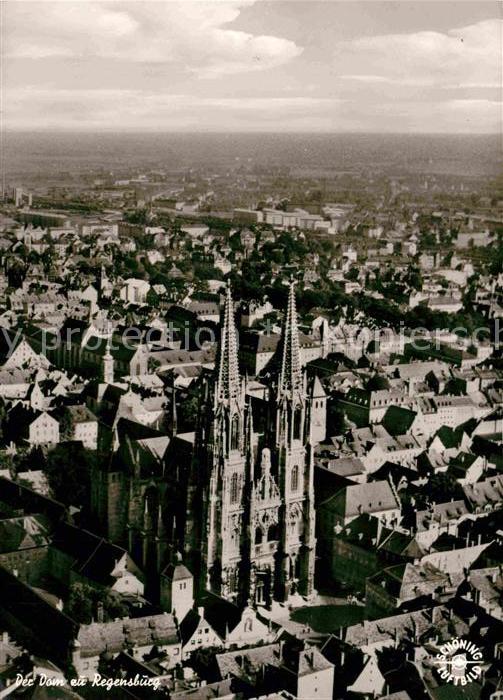 REGENSBURG Bayern Fliegeraufnahme Dom