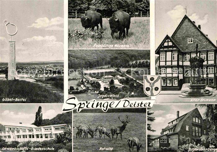 Springe Deister Goebel Bastei Gewerkschafts Bundesschule Jagdschloss Alter Brunn
