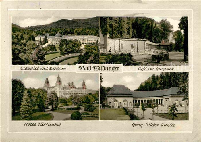 Bad Wildungen Badehotel Kurpark Hotel Fuerstenhof Georg Viktor Quelle Cafe