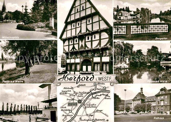 Herford Rathaus Wilhelmsplatz Bergertor