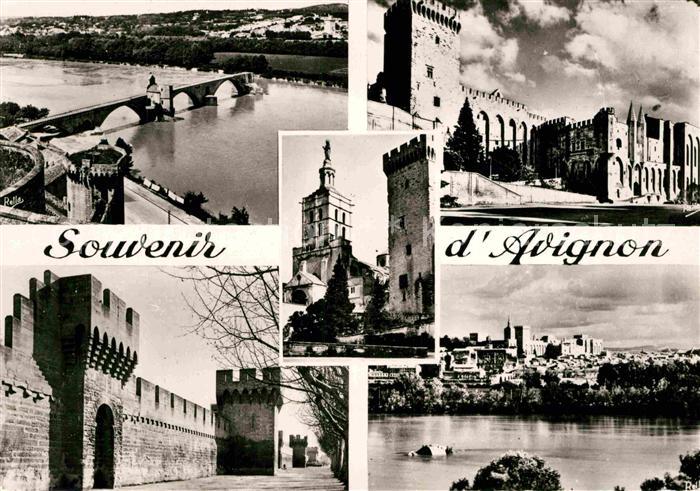 Avignon Vaucluse Brücke Burg Fliegeraufnahme